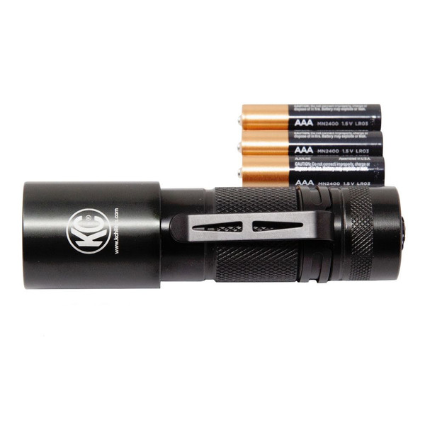 4" LED Flashlight Adjustable Focus Black 7W Mountains2Metal